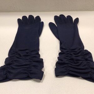 Navy Blue Nylon Gloves